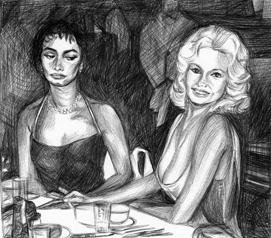 Sophia Loren and Jayne Mansfield