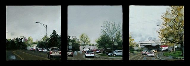 shoreline drive boise oil painting