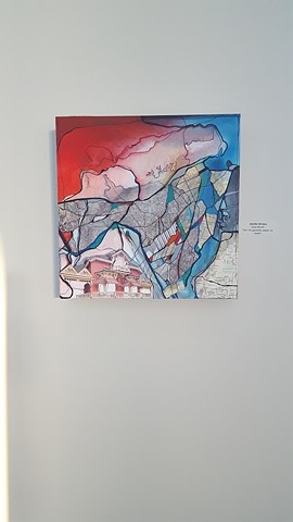 Arts in the Airport Juried Exhibition, McGee Tyson Airport, Knoxville, TN

Image: Knox Box #1, Mixed Media (pen, ink, gouache, map & paper fragments) on board, 2016