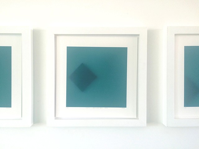 Square (Split Shapes). Green Blue Detail