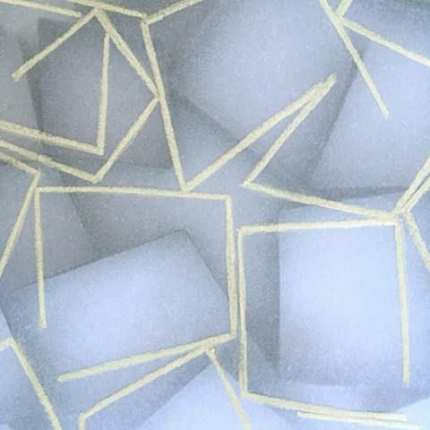 Open Square with Yellow Lines. Detail 2