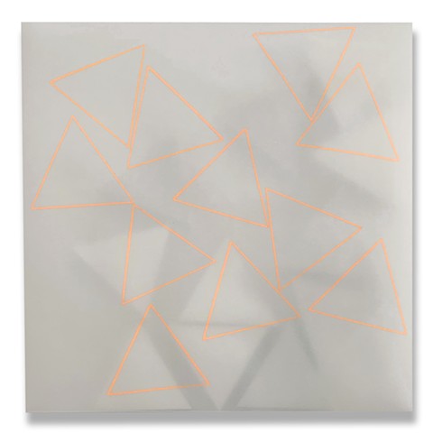 11 Triangles (Orange traced)