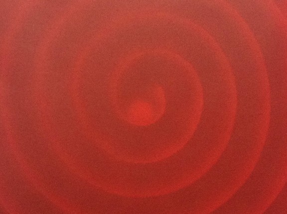 Untitled (Spiral Series Red). Detail