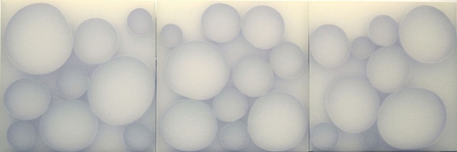 Purple circles (Triptych)