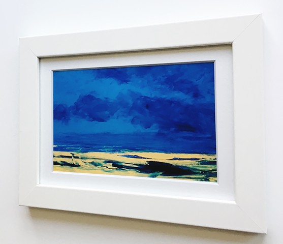 'Deep Horizon', by Eva Glock, Contemporary Painting, Abstract Landscape