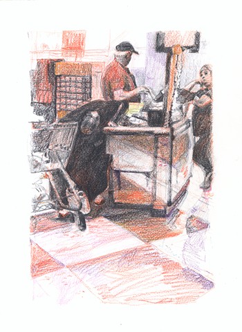 Marketplace/Cashier # 34 (on panel)