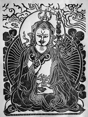 #PadmaSambhava, #faithstoneart, Faith Stone, #DrawingBuddhasandBodhisattvas, Contemporary Buddhist Art