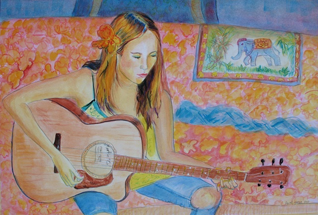 Tara with Guitar 2