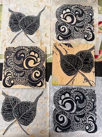October New woodblocks