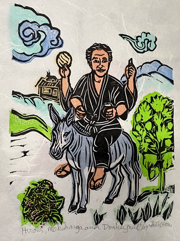 July Hiroki, mokuhanga, Donkey Mill 