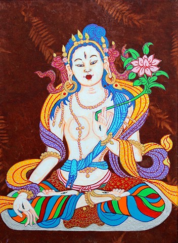 #White Tara, #Buddhism,#Contemporary Buddhist Art