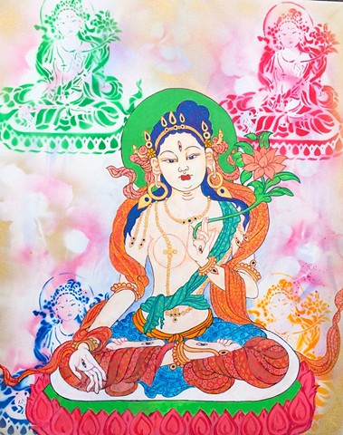 #White Tara, #Tara, #DrawingBuddhasandBodhisattvas, Contemporary Buddhist Art, #faithstoneart