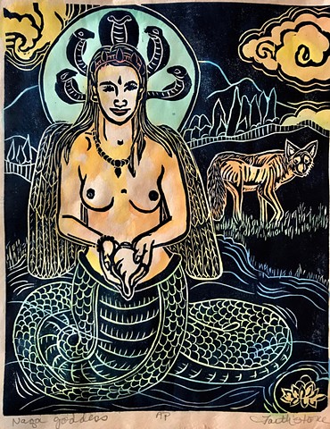 Naga goddess, Guardian goddess, heal the land, 
