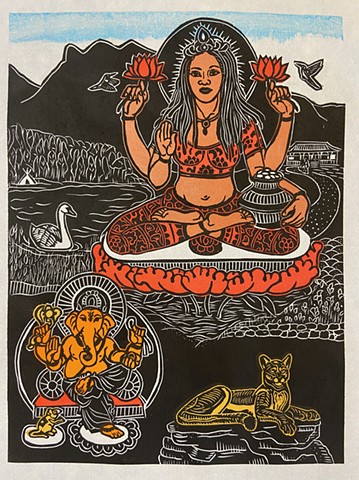 Laxmi and Ganesha, Black Laxmi