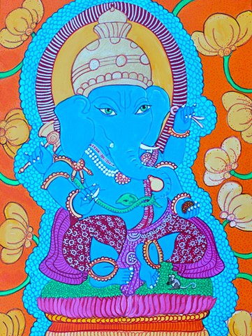 GANEHSA, CONTEMPORARY buddhist and hindu art, faithstoneart, contemporary Hinduart