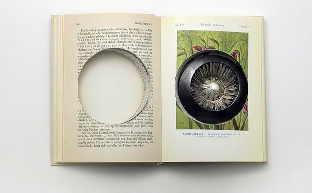 brooch in altered book
