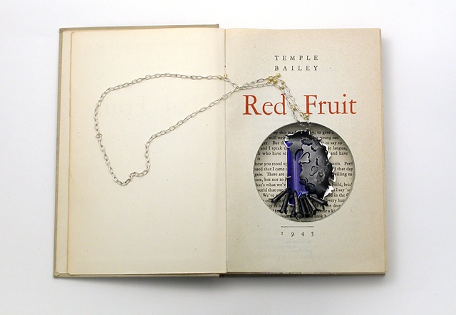 pendant in altered book