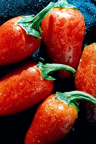 Close up of Red Hot Peppers 