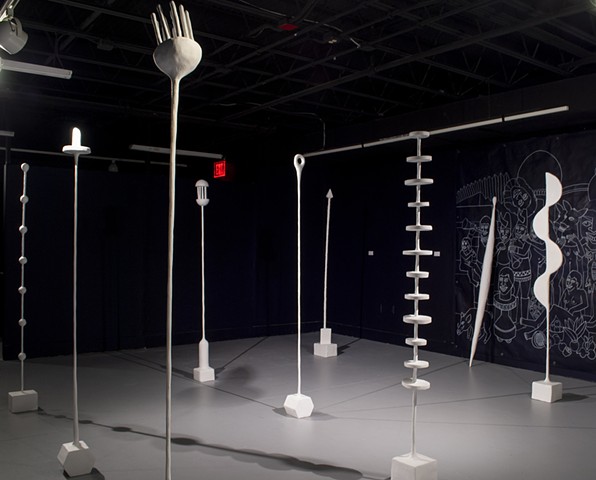 Installation view of Reverie at Arlington Art Center