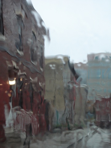 philadelphia city street photography rain distorted abstraction
