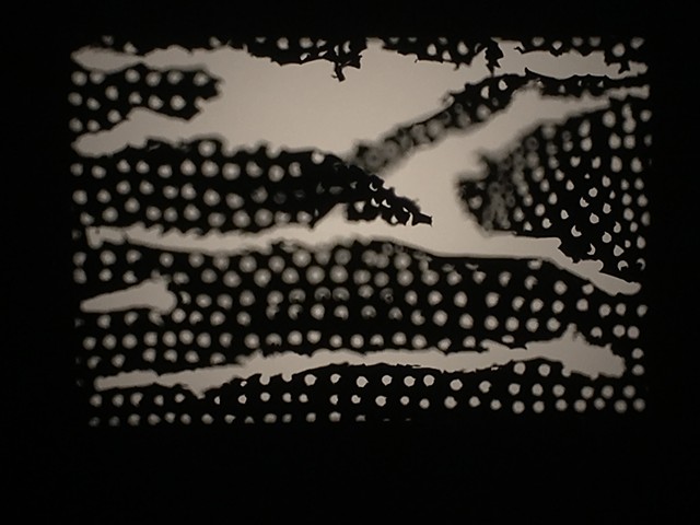 Still from 'mid the steep sky's commotion projection by Caroline Santa