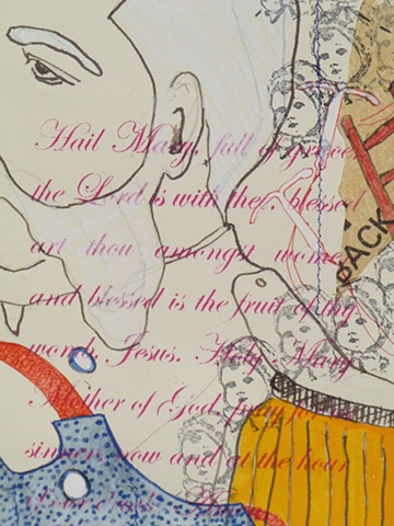 Apron: Mustache (detail)