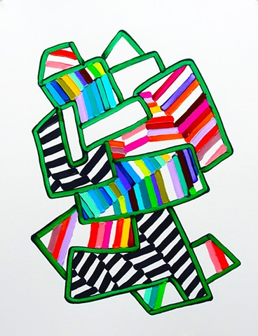 Martina Nehrling, Greenhouse 1, 26 x 20 inches, acrylic on canvas