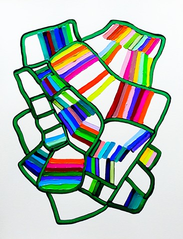 Martina Nehrling, Greenhouse 4, 26 x 20 inches, acrylic on canvas