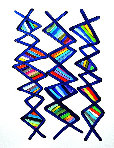 Martina Nehrling, Jive 2, 26 x 20 inches, acrylic on canvas
