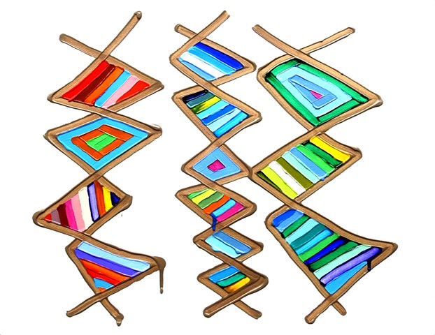 Martina Nehrling, Jive 5, 20 x 26 inches, acrylic on canvas