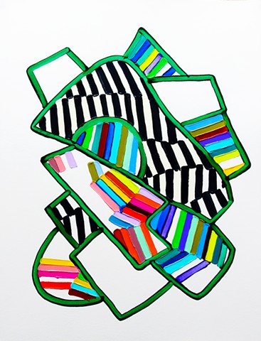 Martina Nehrling, Greenhouse 6, 26 x 20 inches, acrylic on canvas