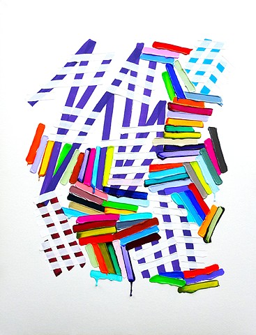 Martina Nehrling, Running On Empty, 26 x 20 in., acrylic on Montval paper, 2022