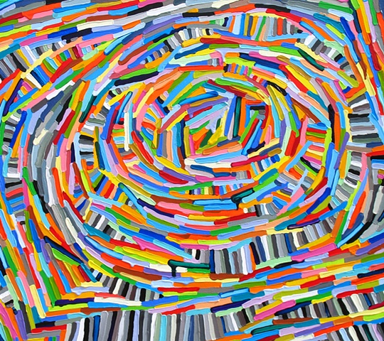 Martina Nehrling, Rabble and Rant, 32H x 36L in., acrylic on canvas, 2012