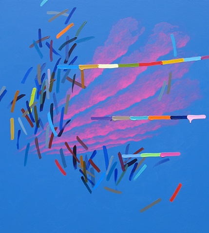 Martina Nehrling, Radical Optimism, 2006, 40H x 36L in., acrylic on canvas