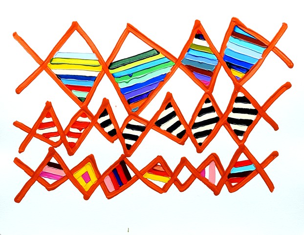 Martina Nehrling, Jive 4, 20 x 26 inches, acrylic on canvas