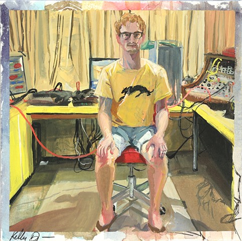 John in His Studio