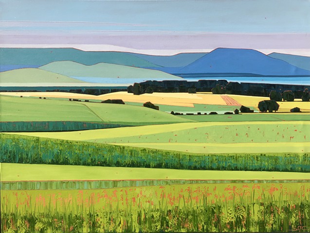 landscape, mountains, farmland, rural Virginia, Blue Ridge Mountains, Shenandoah Valley, 