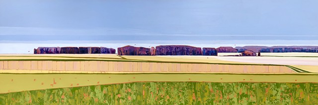 landscape painting, abstract landscape painting, contemporary landscape, farmland, mountains, Rockbridge County, Shenandoah Valley, Virginia
