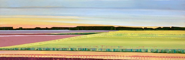 landscape painting, abstract landscape painting, contemporary landscape, mountains, farmland, Shenandoah Valley, Virginia