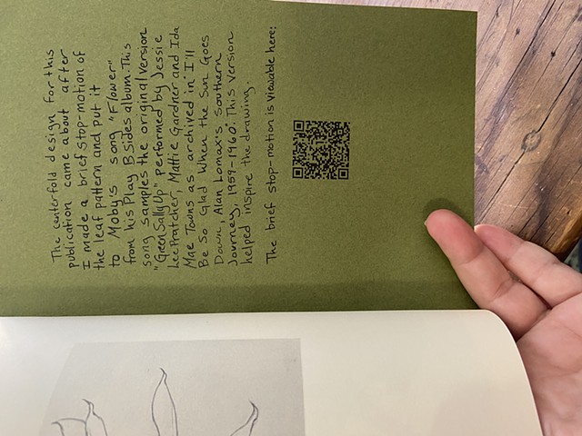 Leaf Variations -  inside back cover w/ link to video