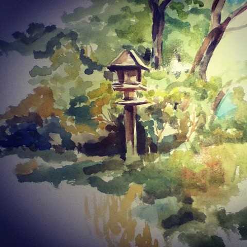 Birdhouse in the park