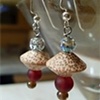 Palm wood earrings