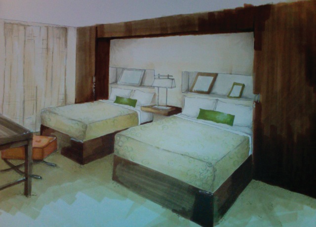 Staybridge Suites: Bedroom Conceptual Rendering
