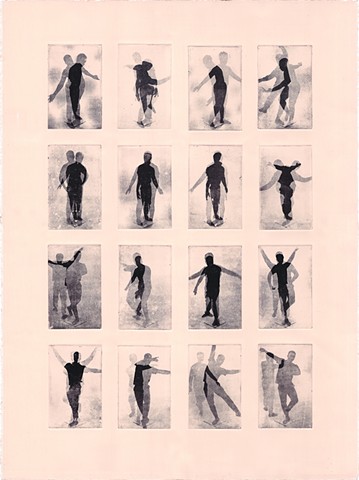 "Dancers" by Printmaking and Dance stuents