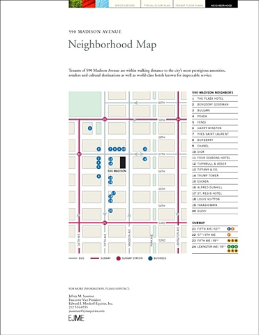 EJM Equities – 590 Madison Avenue Marketing Kit Insert