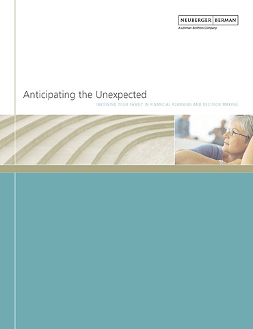 Anticipating the Unexpected – Brochure Cover