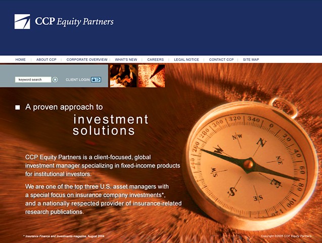 CCP Equity Partners Website – Home Page