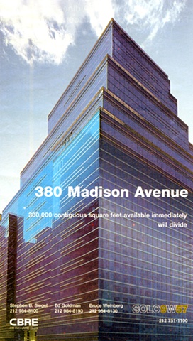 CBRE – 380 Madison Avenue Leasing Ad