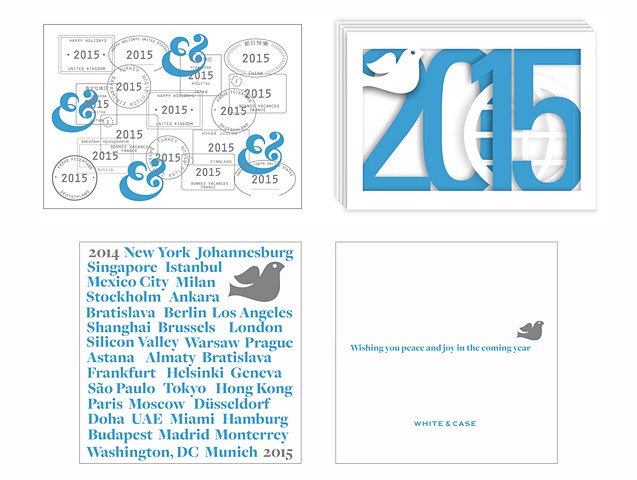 White & Case LLP – 2015 Holiday Card Concepts