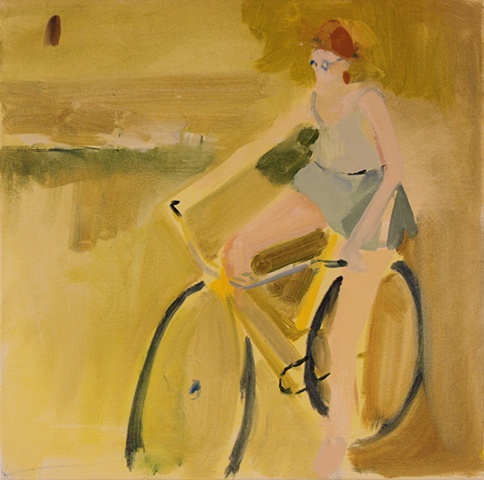 A Lady on Her Bike